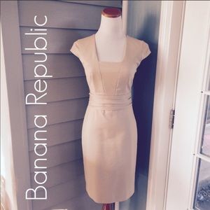Banana Republic Khaki Sheath Dress